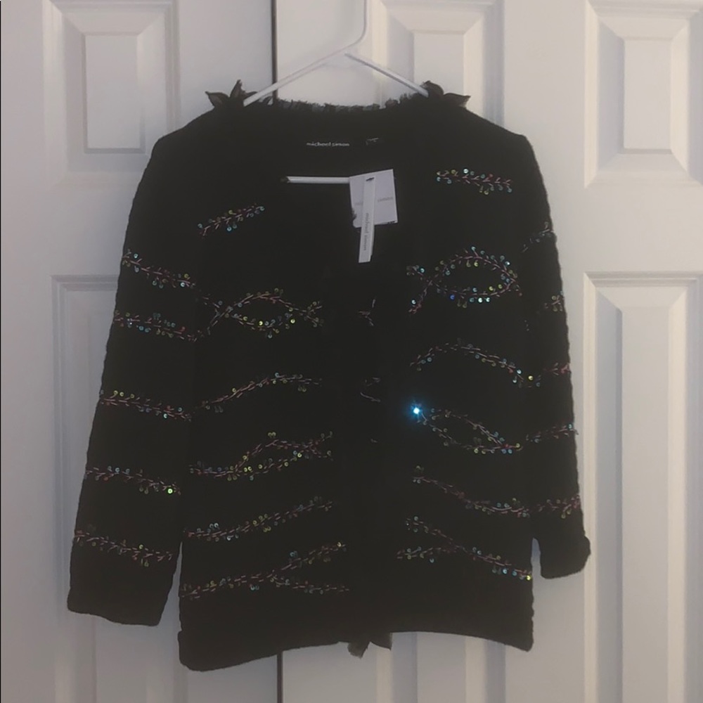 NWT michael simon cardigan